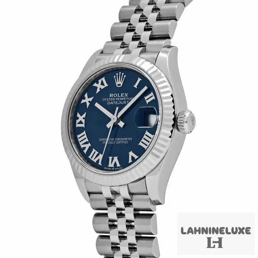 Datejust’Ladies’ Stainless Steel Blue Roman Numerals Dial