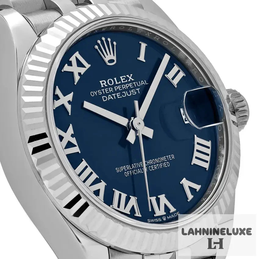 Datejust’Ladies’ Stainless Steel Blue Roman Numerals Dial