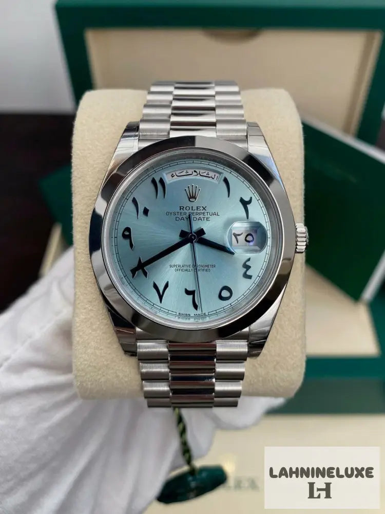 Day-Date 40 – 228206 Platinum Arabic Dial
