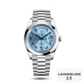 Day-Date 40 Platinum Ice Blue Dial – Arabic Eastern Numerals
