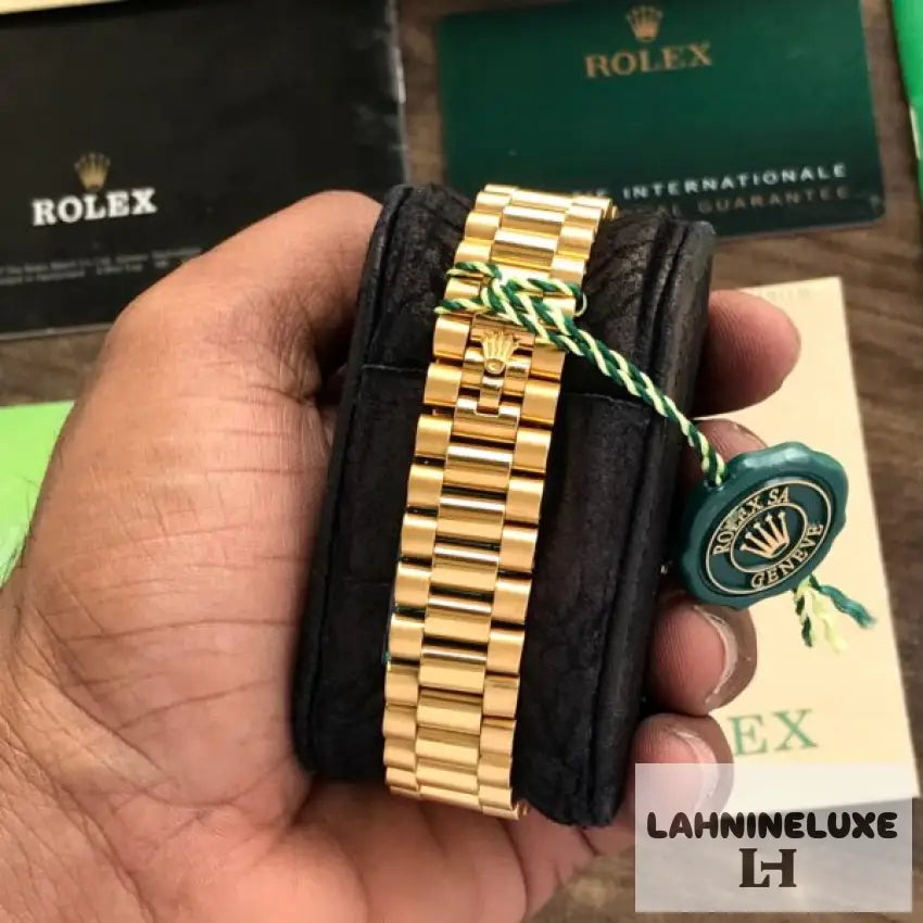 Day Date 41 Gold Tone Gold Dial Japanese Automatic Mens Watch