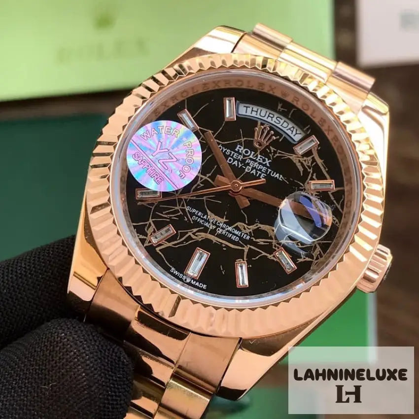 Day & Date 41 Rosegold Brown Dial Japanese Master Quality Automatic