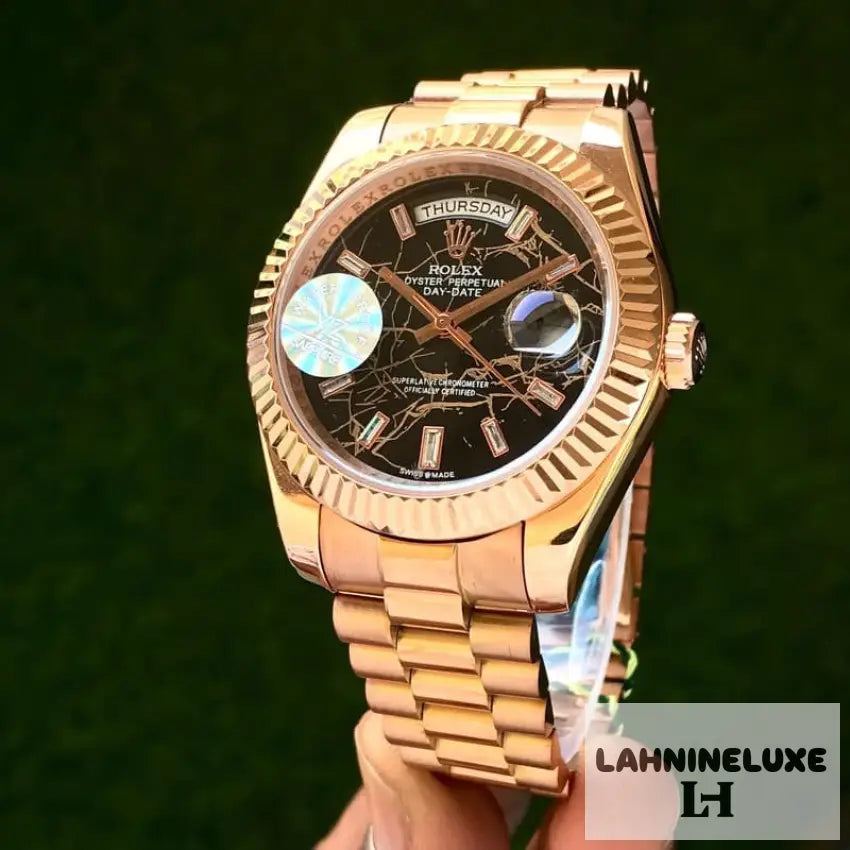 Day & Date 41 Rosegold Brown Dial Japanese Master Quality Automatic