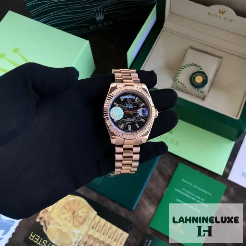 Day & Date 41 Rosegold Brown Dial Japanese Master Quality Automatic