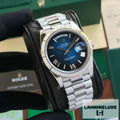 Day Date 41 Siver Blue Ambre Dial Swiss ETA Automatic Men’s Watch
