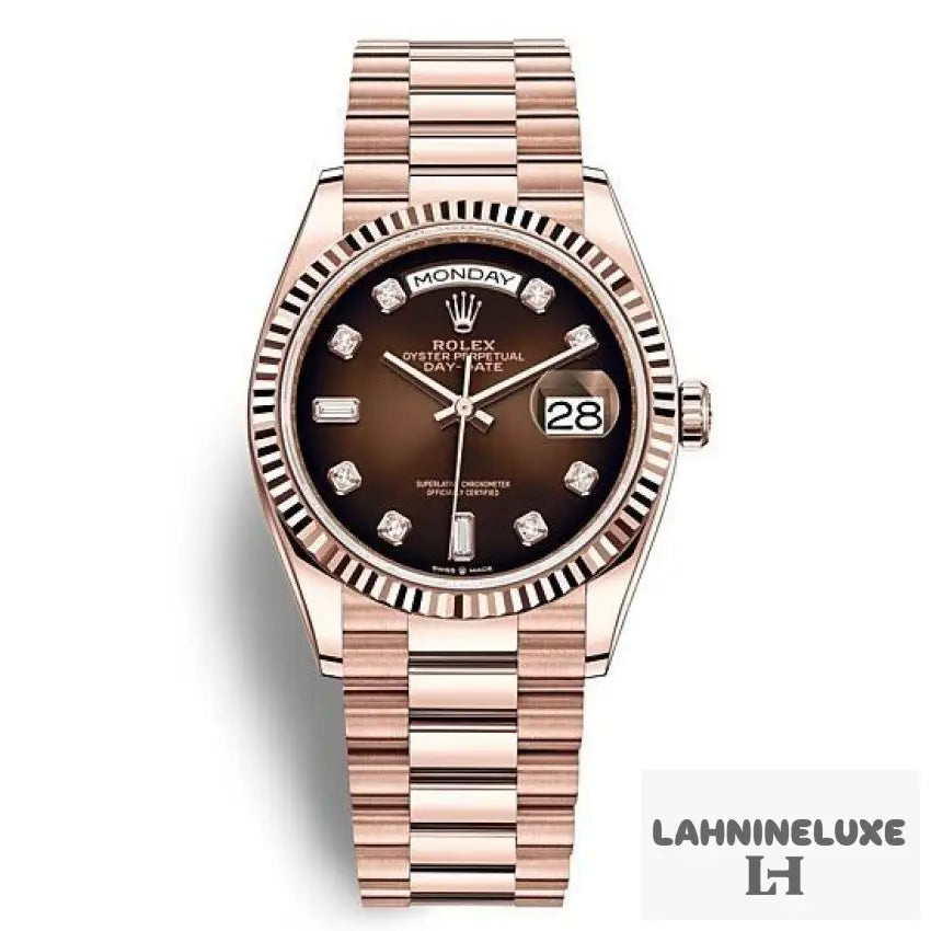 DAY DATE OR ROSE/BRUN
