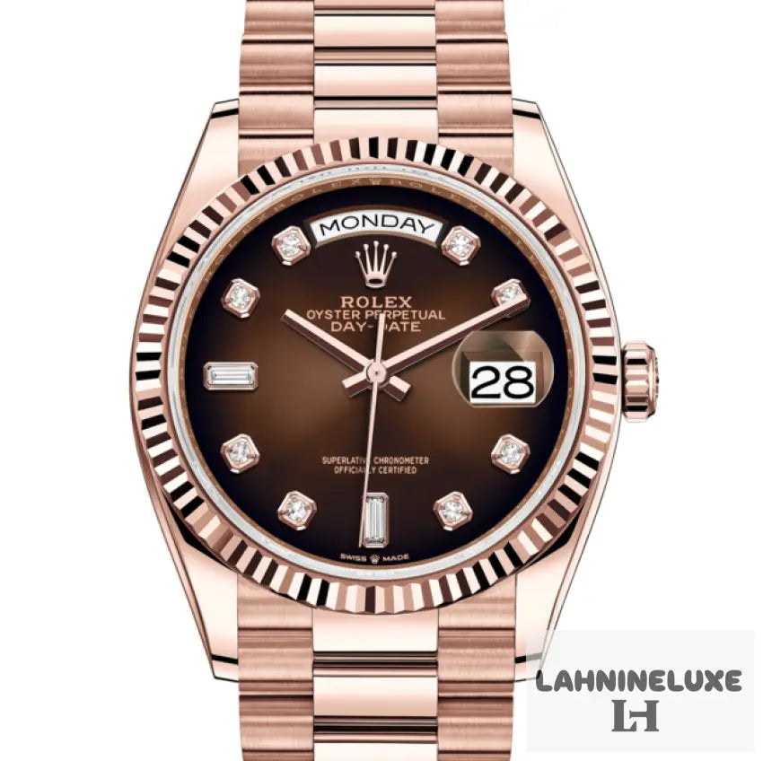 DAY DATE OR ROSE/BRUN