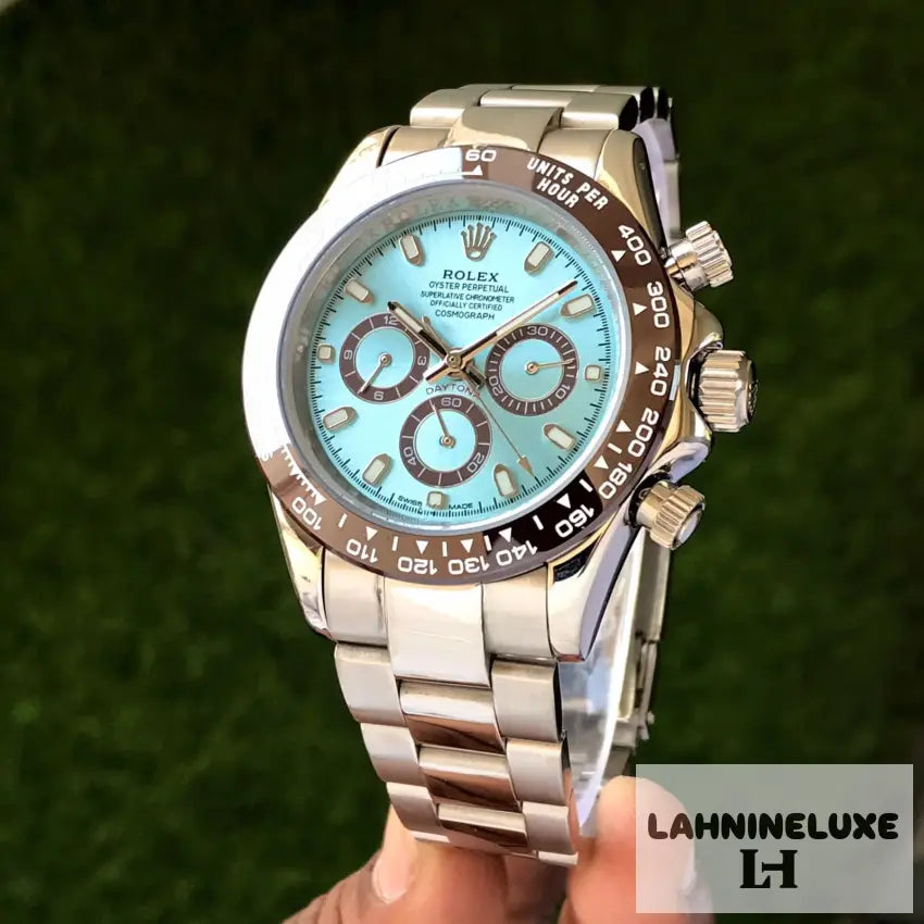 Daytona Cosmograph Stainless Steel Sky Blue Dial Japanese Master Quality
