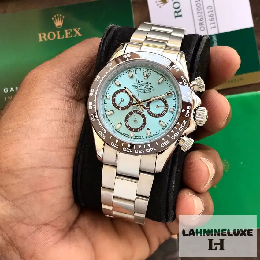 Daytona Cosmograph Stainless Steel Sky Blue Dial Japanese Master Quality