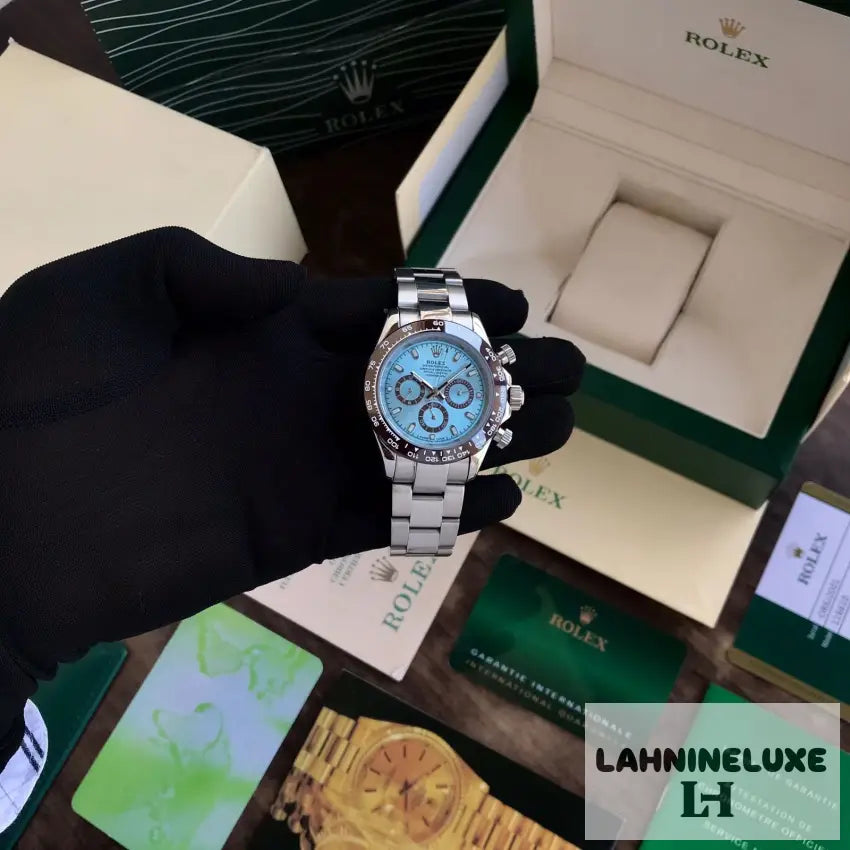 Daytona Cosmograph Stainless Steel Sky Blue Dial Japanese Master Quality