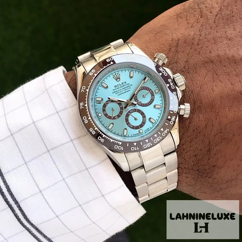 Daytona Cosmograph Stainless Steel Sky Blue Dial Japanese Master Quality