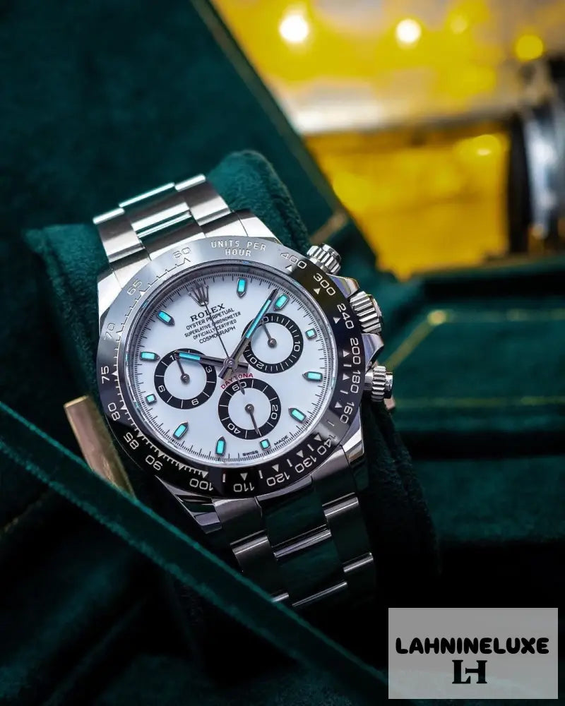 Daytona Panda Stainless Steel White Dial Japanese Master Quality