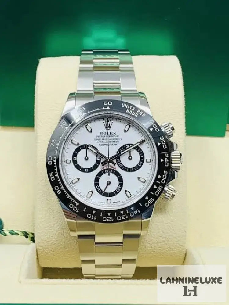 Daytona Panda Stainless Steel White Dial Japanese Master Quality