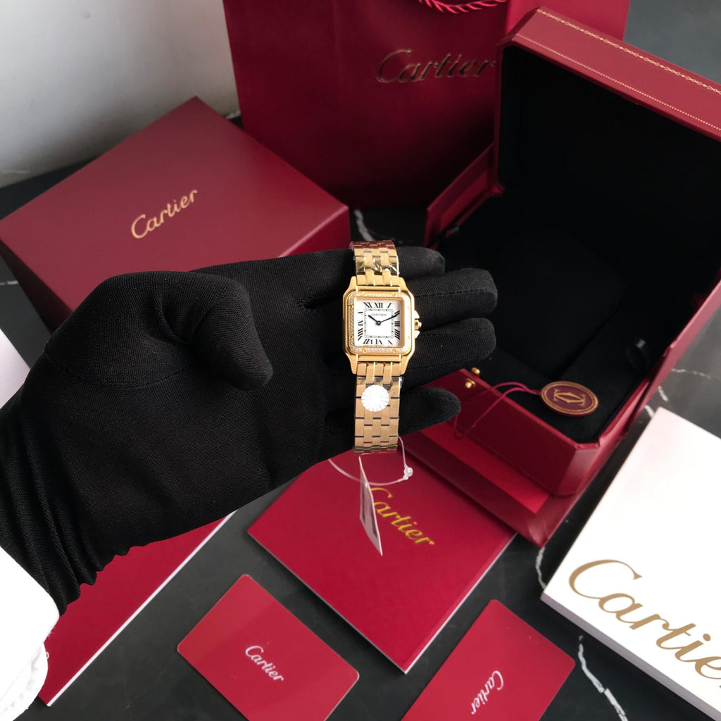 Cartier Panthere De Cartier Gold White Dial Japanese Quartz