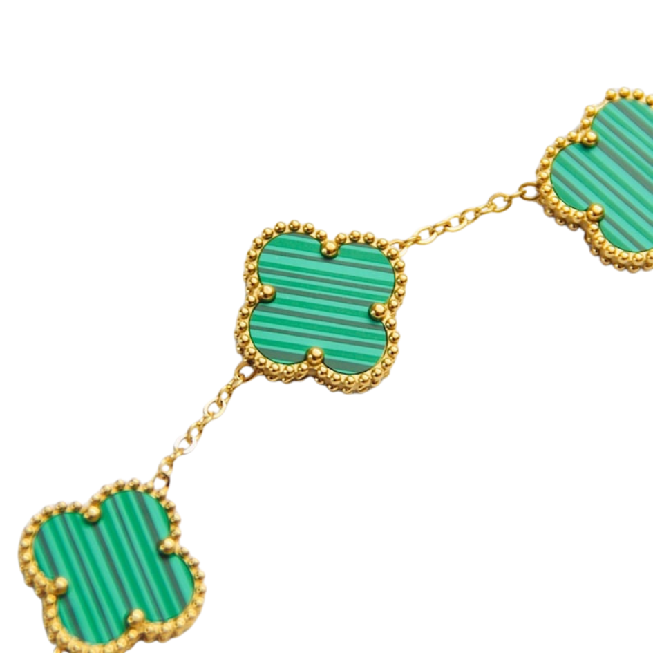 GOURMETTE VAN CLEEF ALHAMBRA VERT MALACHITE