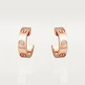 BOUCLE CARTIER LOVE CRÉEOLES PETIT MODÉLE DEUX DIAMONDS WHITE GOLD
