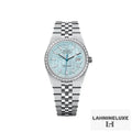 Land-Dweller Platinum Ice Blue Dial Diamond