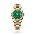 Day Date Gold Green Dial 40mm Japanese Automatic