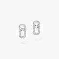 Boucles d'oreilles diamant en or blanc