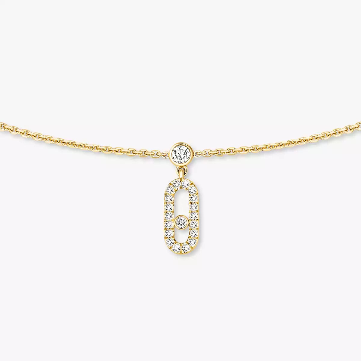 COLLIER MESSIKA CHOKER MOVE UNO PAMPILLE PAVE GOLD