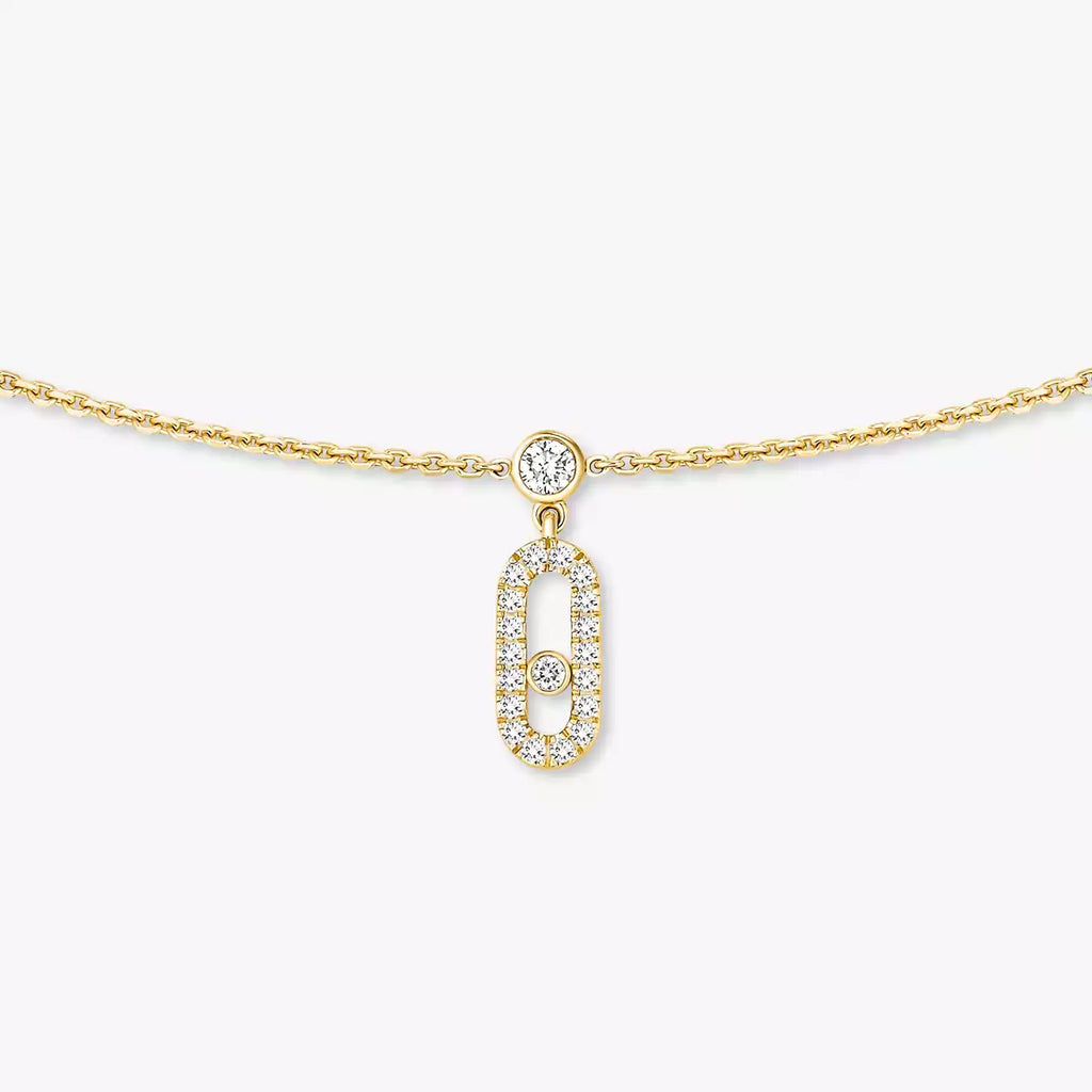 COLLIER MESSIKA CHOKER MOVE UNO PAMPILLE PAVE GOLD