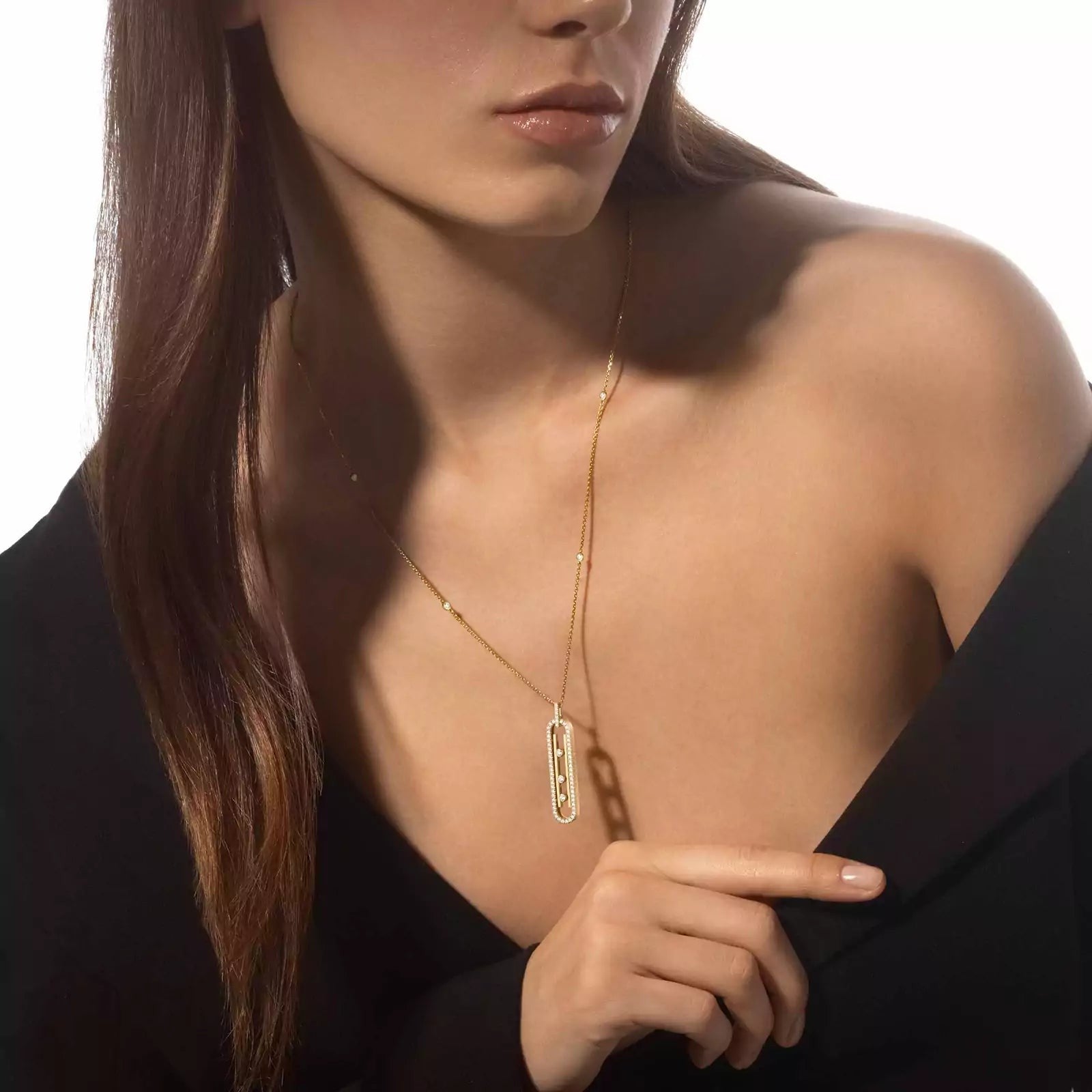 COLLIER MESSIKA MOVE 10TH SM NECKLACE DIAMONDS GOLD