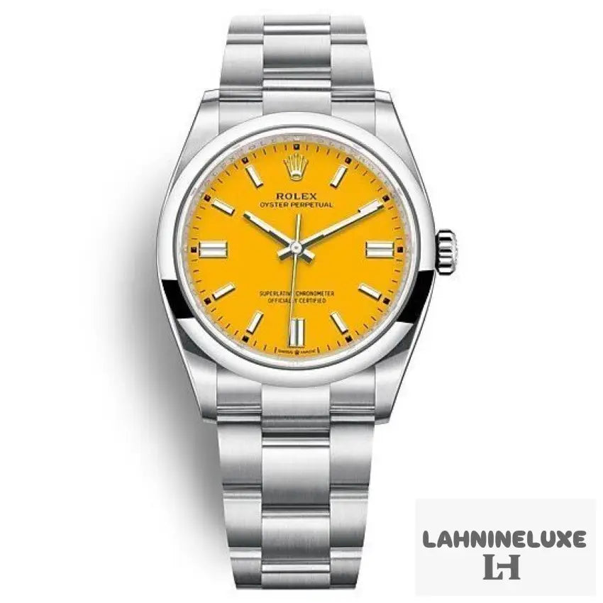 oyster perpetual jaune 36mm