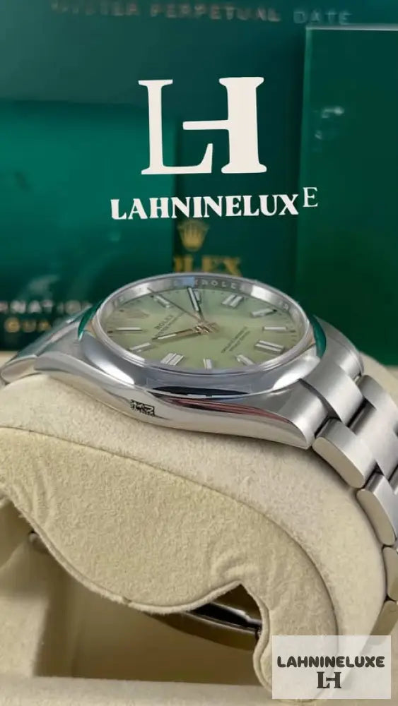 oyster perpetual pistachio