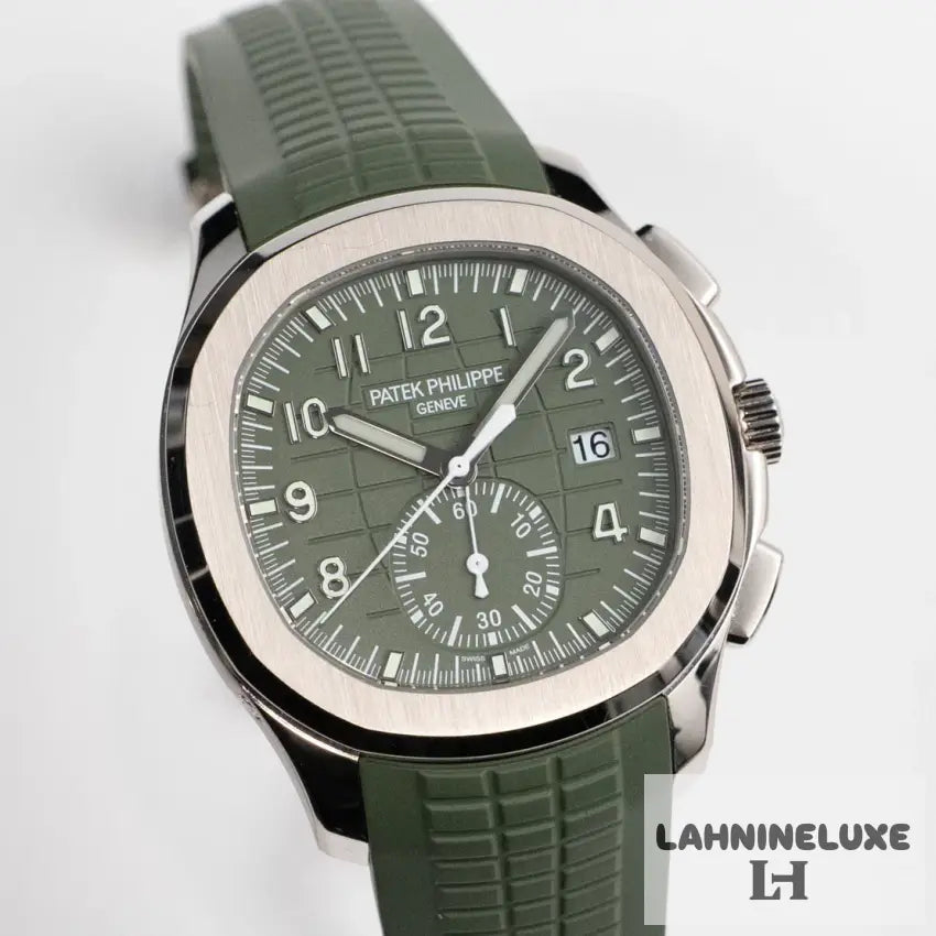 Patek Philippe Aquanaut Chronograph White Gold Khaki