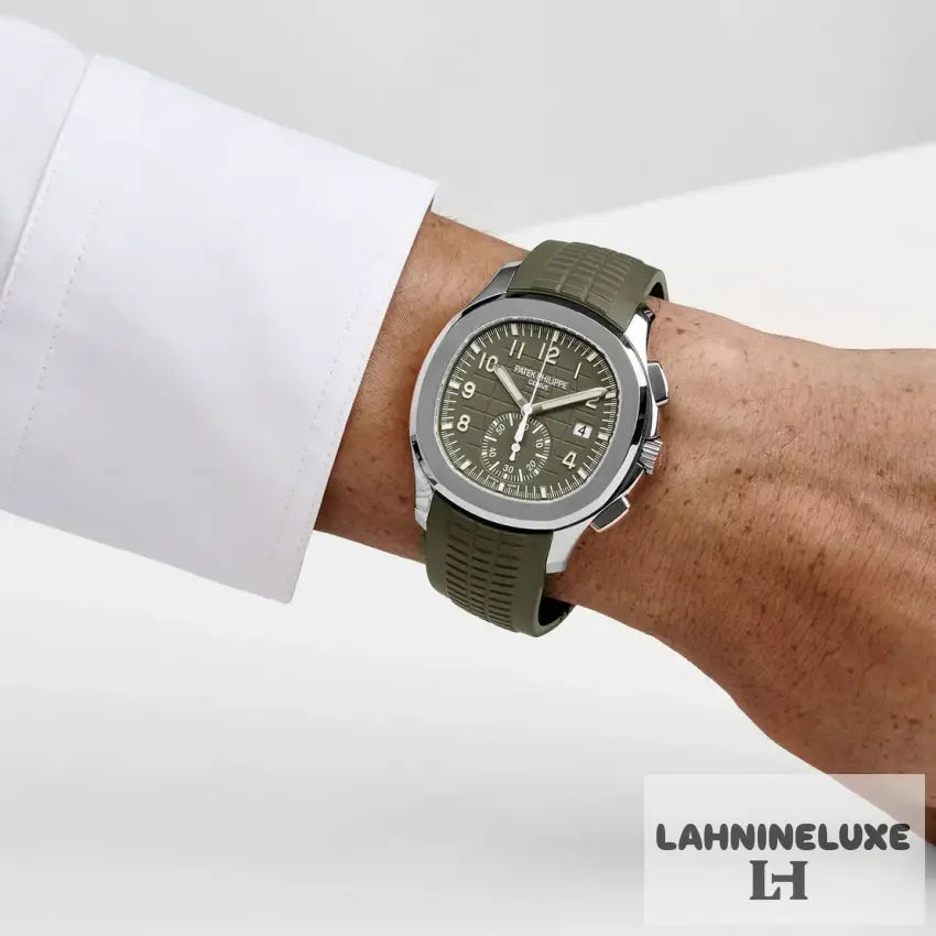 Patek Philippe Aquanaut Chronograph White Gold Khaki