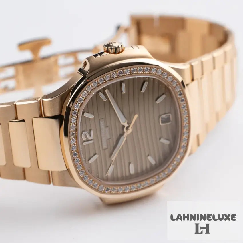 Patek Philippe Nautilus ’Ladies’ Rose Gold Diamond Bezel (2026)