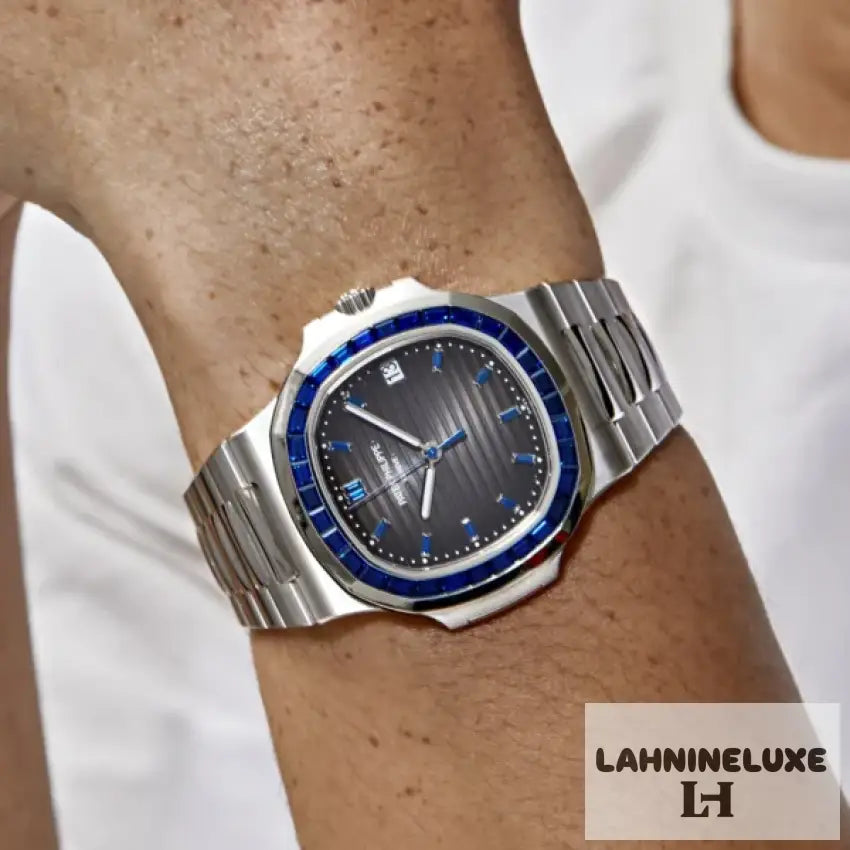 Patek Philippe Nautilus Platinum Blue Sapphire