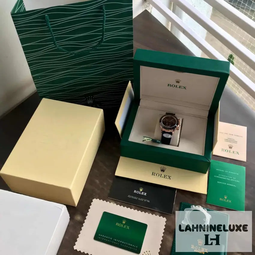 Rolex Cosmograph Daytona Chocolate Index Oysterflex Everose Gold