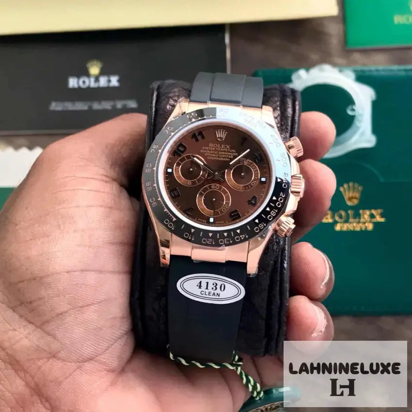 Rolex Cosmograph Daytona Chocolate Index Oysterflex Everose Gold