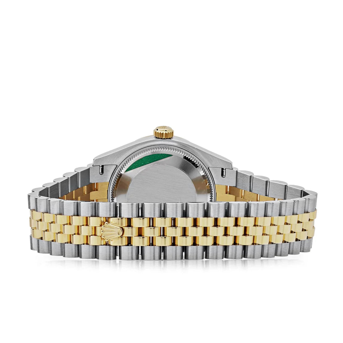 Datejust 'Ladies' Stainless Steel Yellow Gold Olive Green Diamond Dial Jubilee