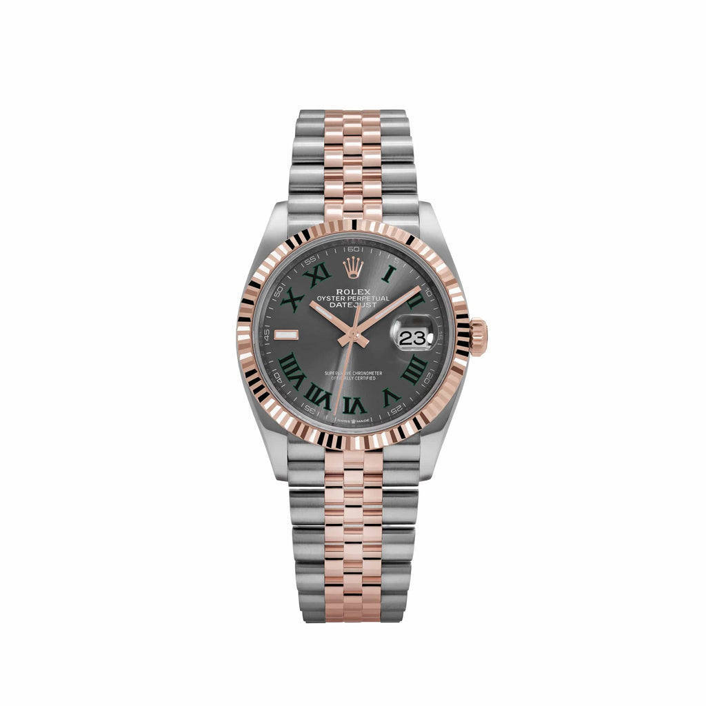 Date-just Roman Jubilee 41mm Steel and Everose Gold
