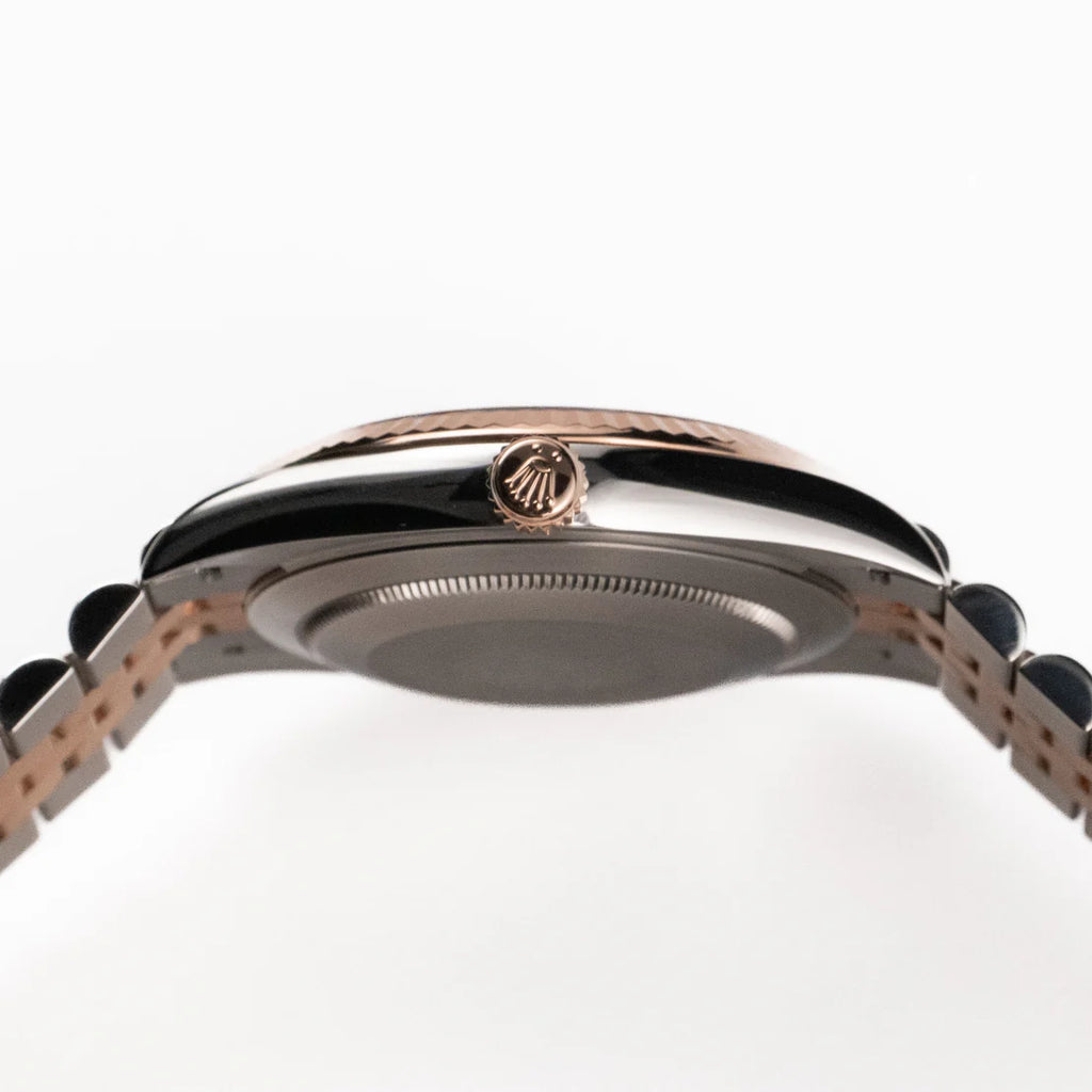 Datejust  Stainless Steel Rose Gold Chocolate Dial Jubilee