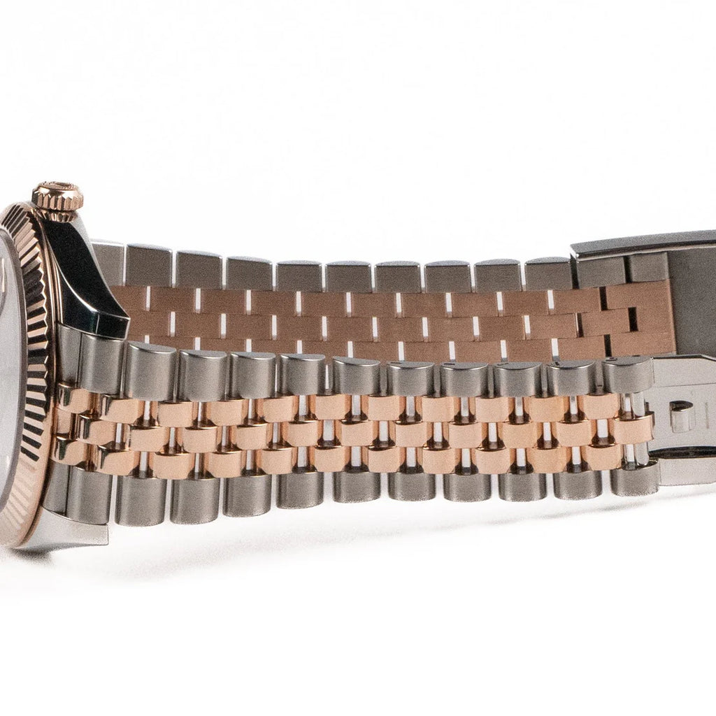Datejust  Stainless Steel Rose Gold Chocolate Dial Jubilee