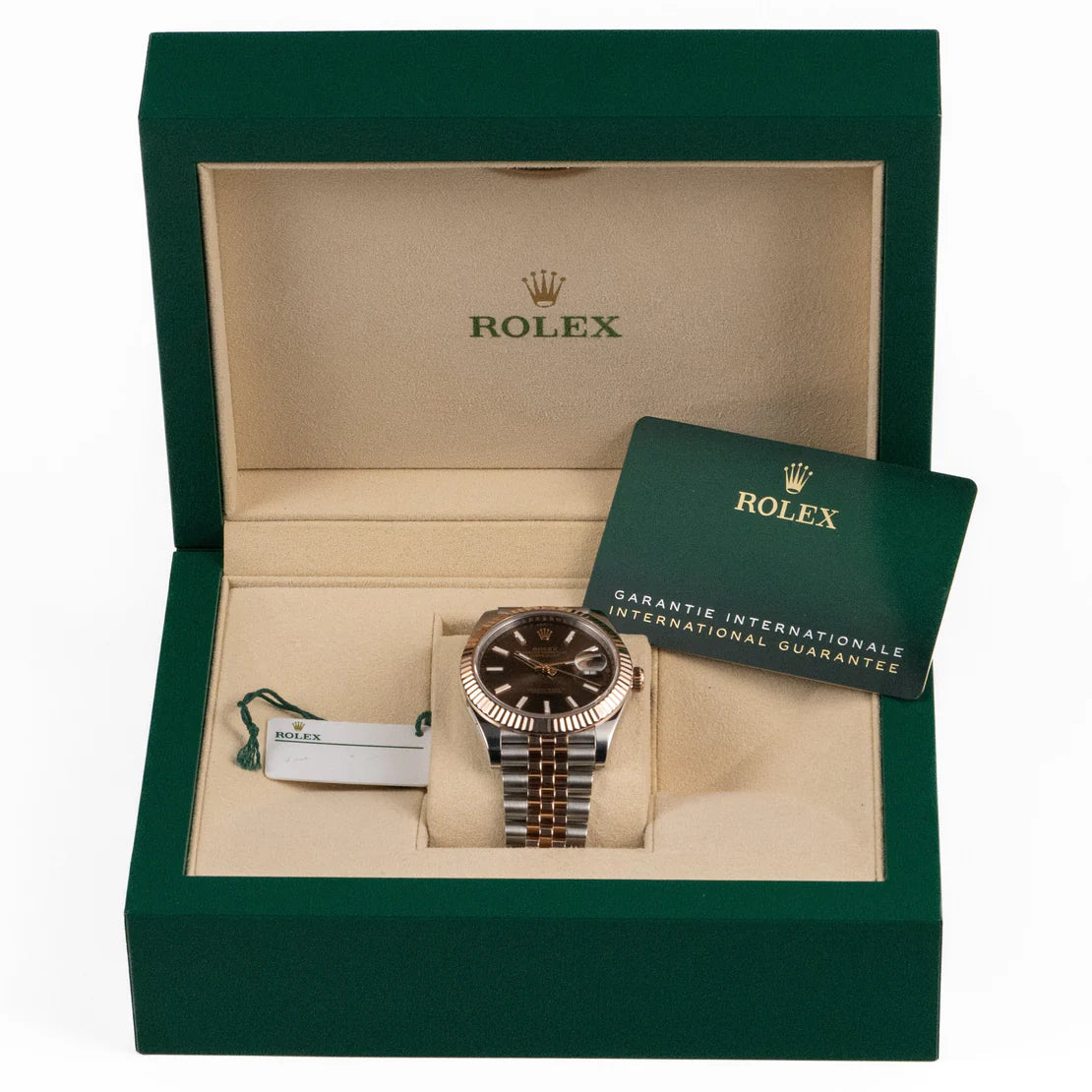 Datejust  Stainless Steel Rose Gold Chocolate Dial Jubilee