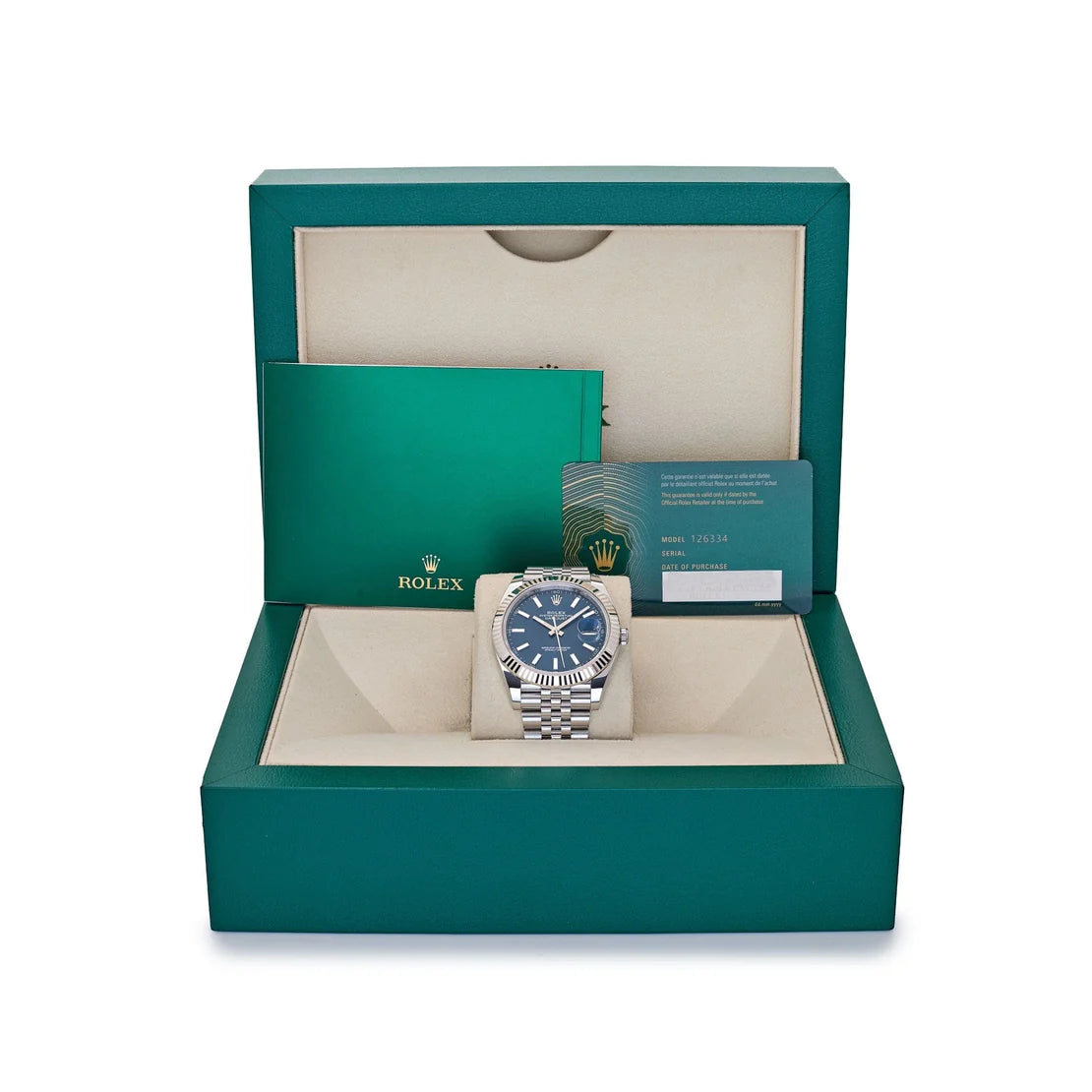 Datejust Stainless Steel Blue Dial Jubilee