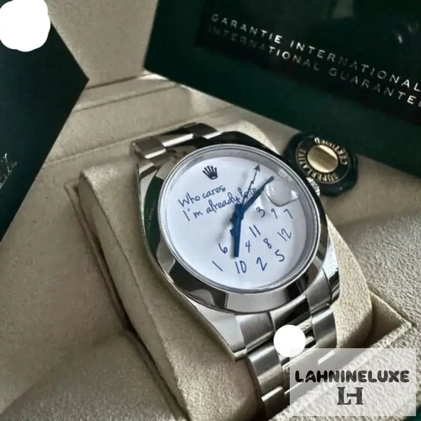 Rolex Datejust 41 Who cares I‘m already late Dial