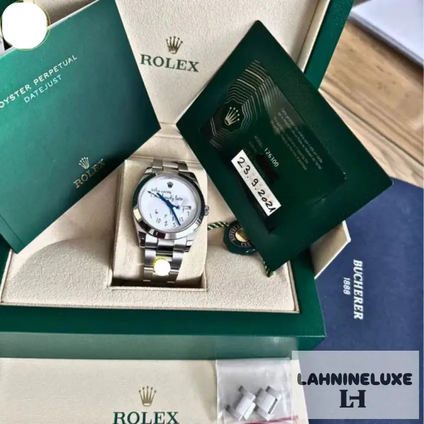 Rolex Datejust 41 Who cares I‘m already late Dial