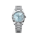 Day-Date Platinum Ice Blue Roman Numerals Dial