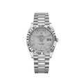 Rolexx  Day-Date  Platinum Meteorite Diamond Baguette Dial