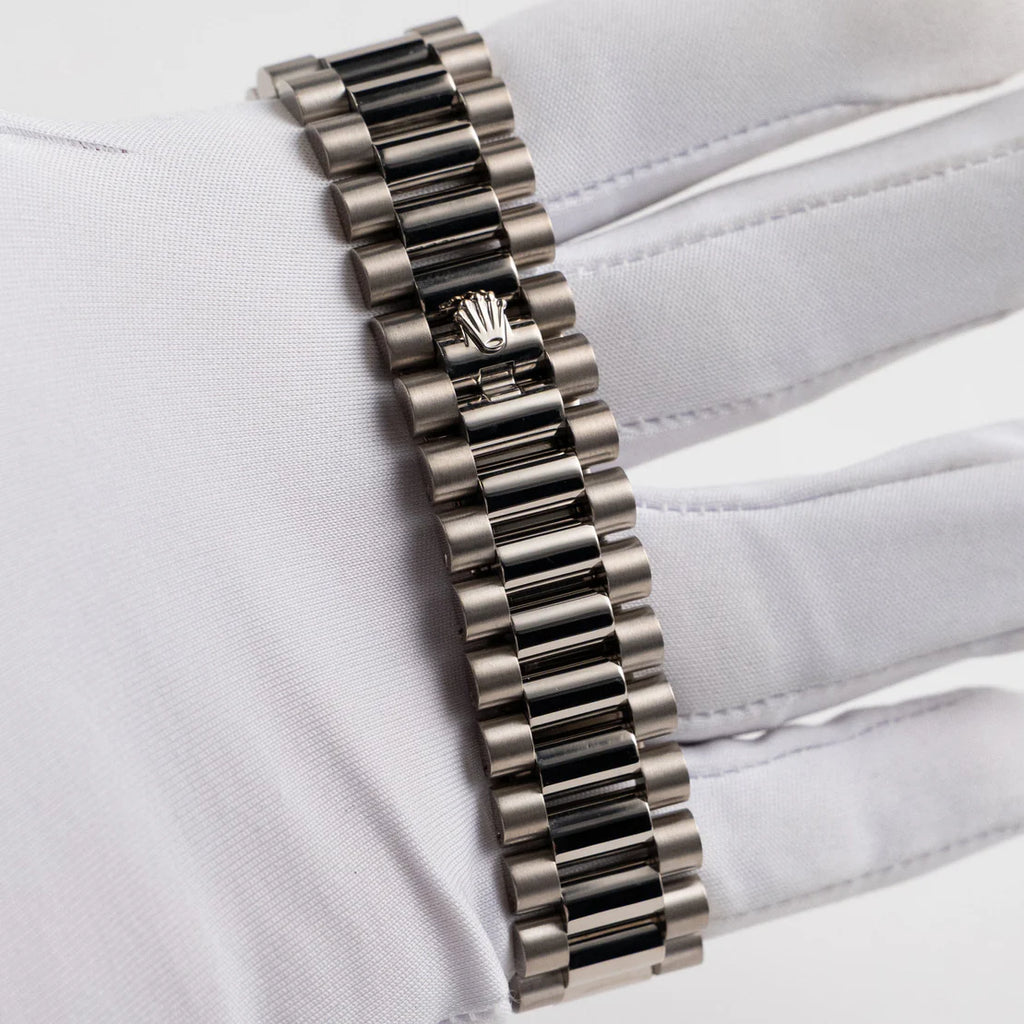 Rolex Day-Date  White Gold Black Dial
