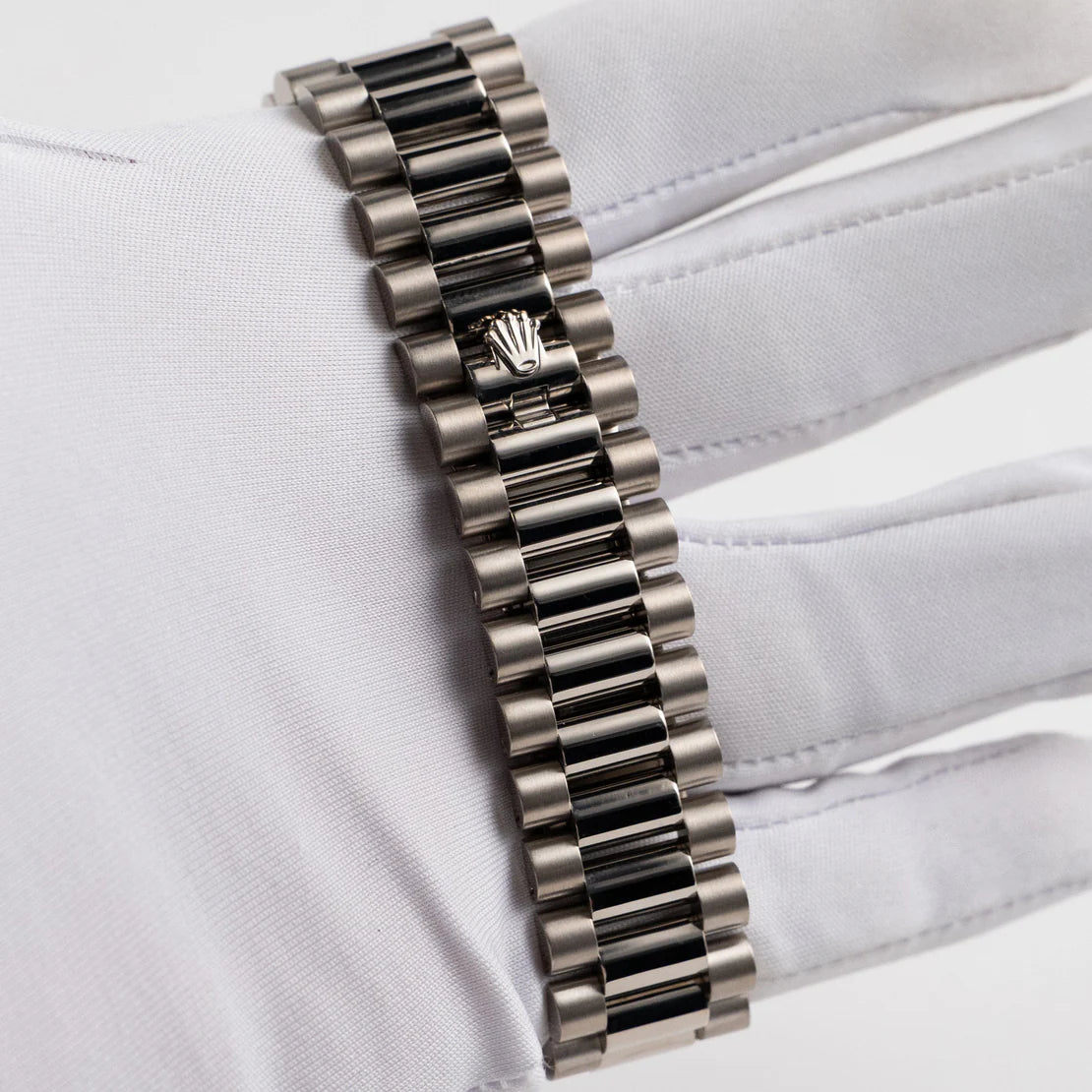 Rolex Day-Date  White Gold Black Dial