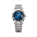Day Date 41 Siver Blue Ambre Dial Swiss ETA Automatic Men’s Watch