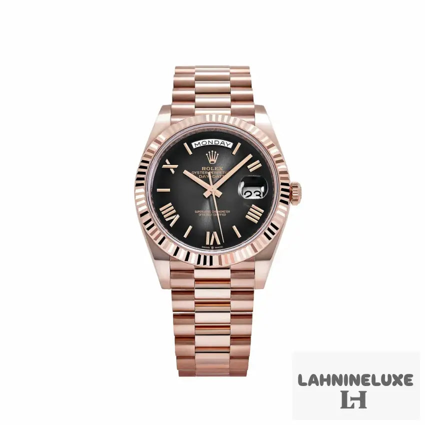 Rolex Day-Date Rose Gold Slate Ombre Dial
