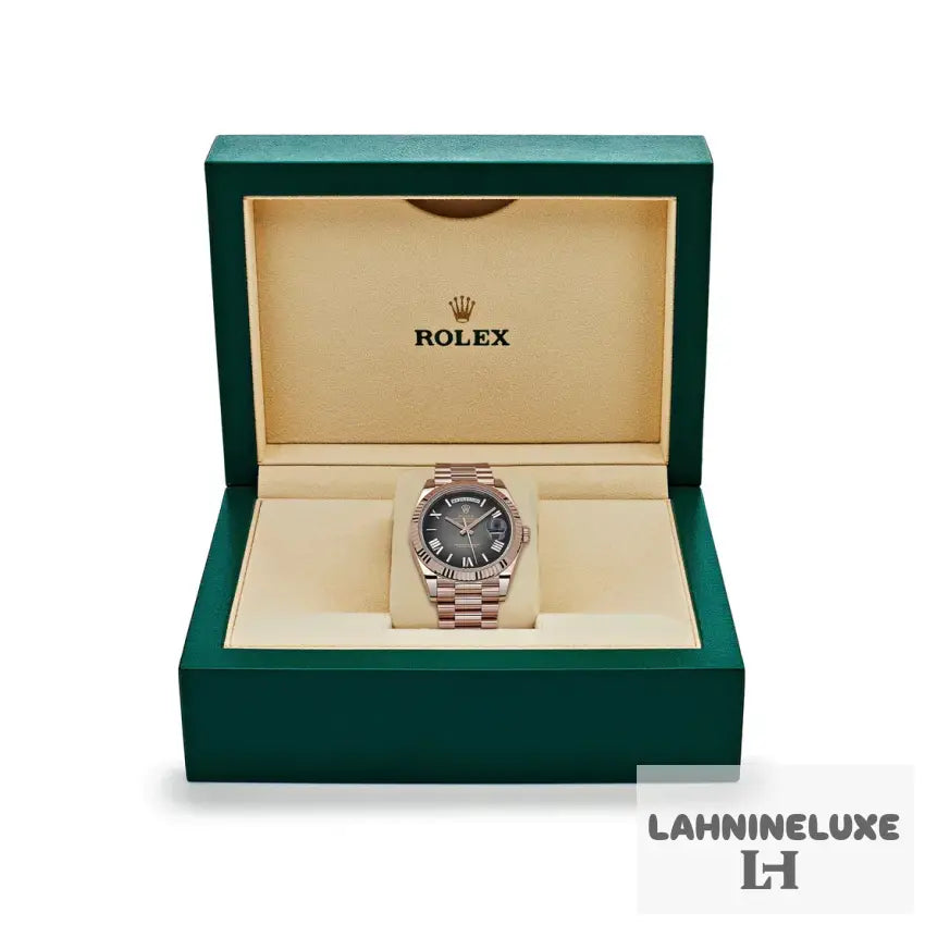 Rolex Day-Date Rose Gold Slate Ombre Dial