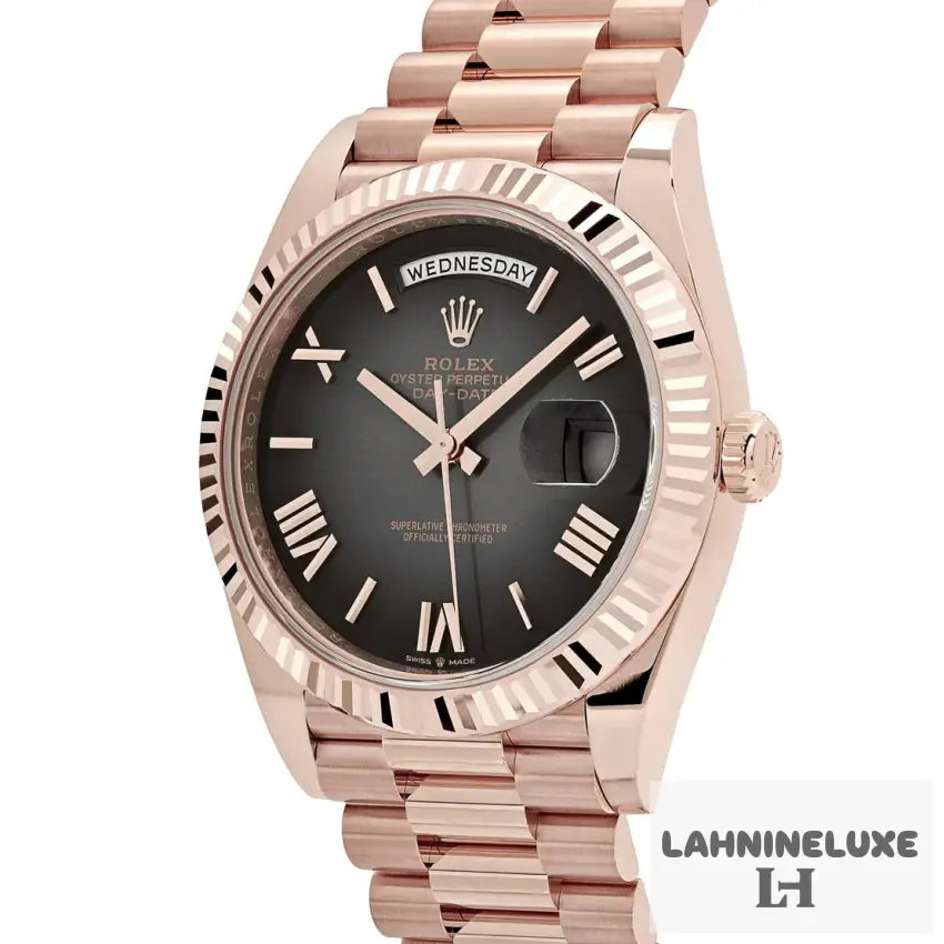 Rolex Day-Date Rose Gold Slate Ombre Dial